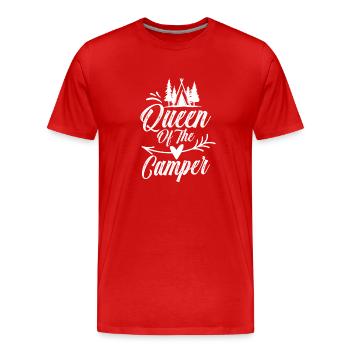 Queen du camping-car camping camping - T-shirt bio Premium Homme - rouge - Devant - Damien (186cm)