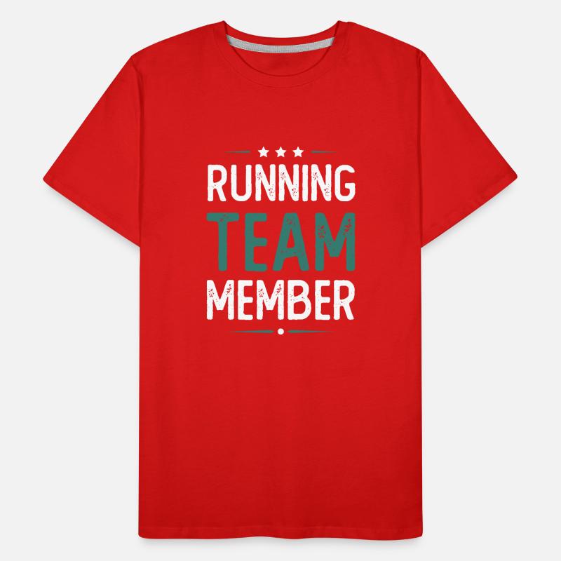 Équipe de course à pied T-shirt bio Premium Homme