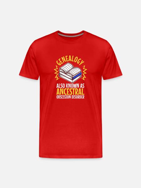 Ancestral obsession disorder - Men's Premium Organic T-Shirt - red