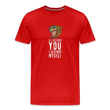 Calendario Azteca Mexican Heritage Maya Aztec - T-shirt bio Premium Homme - rouge - Devant - Damien (186cm)