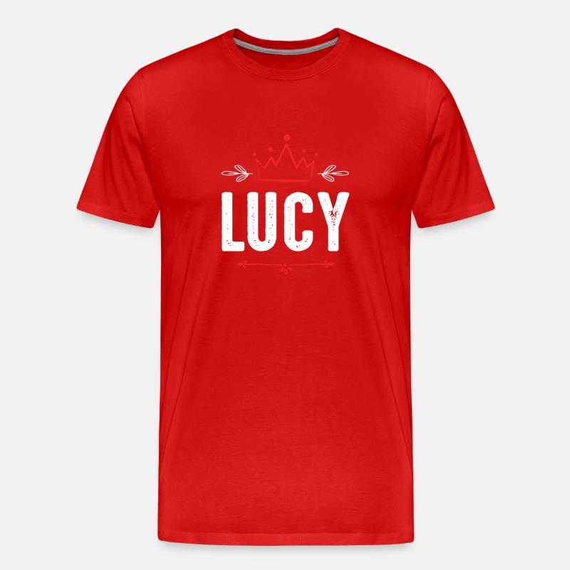 Lucy - Männer Premium Bio T-Shirt - Rot
