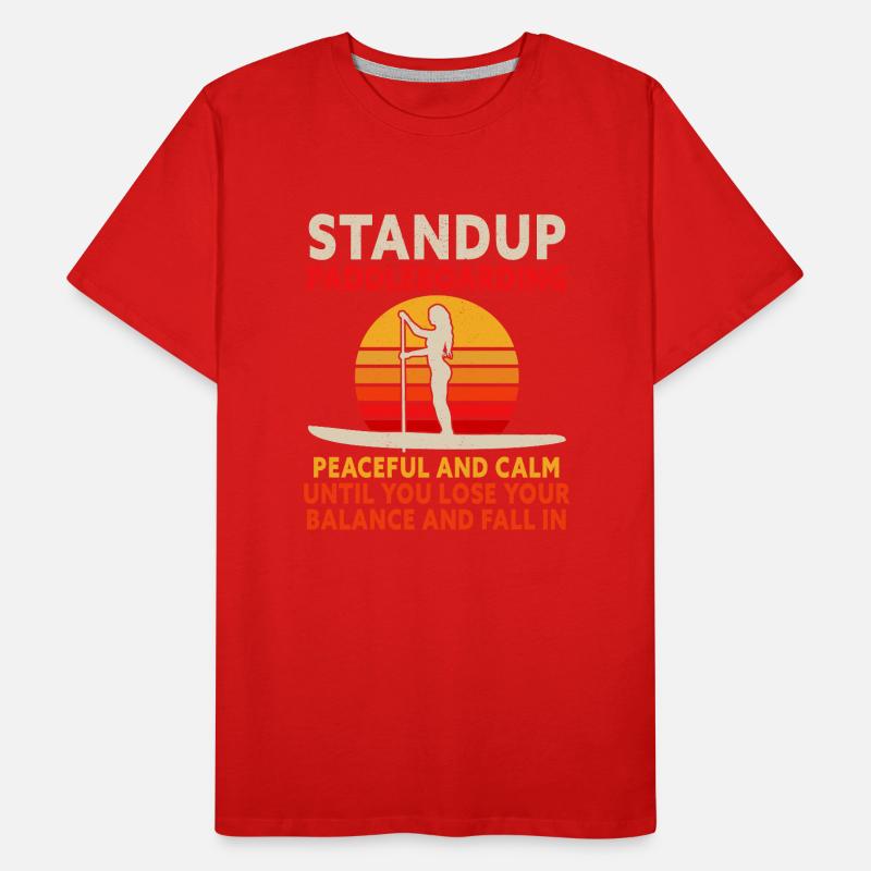 SUP Paddle Board Paddleboarding Männer Premium Bio T-Shirt