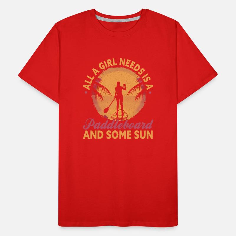 SUP Paddle Board Paddleboard T-shirt bio Premium Homme