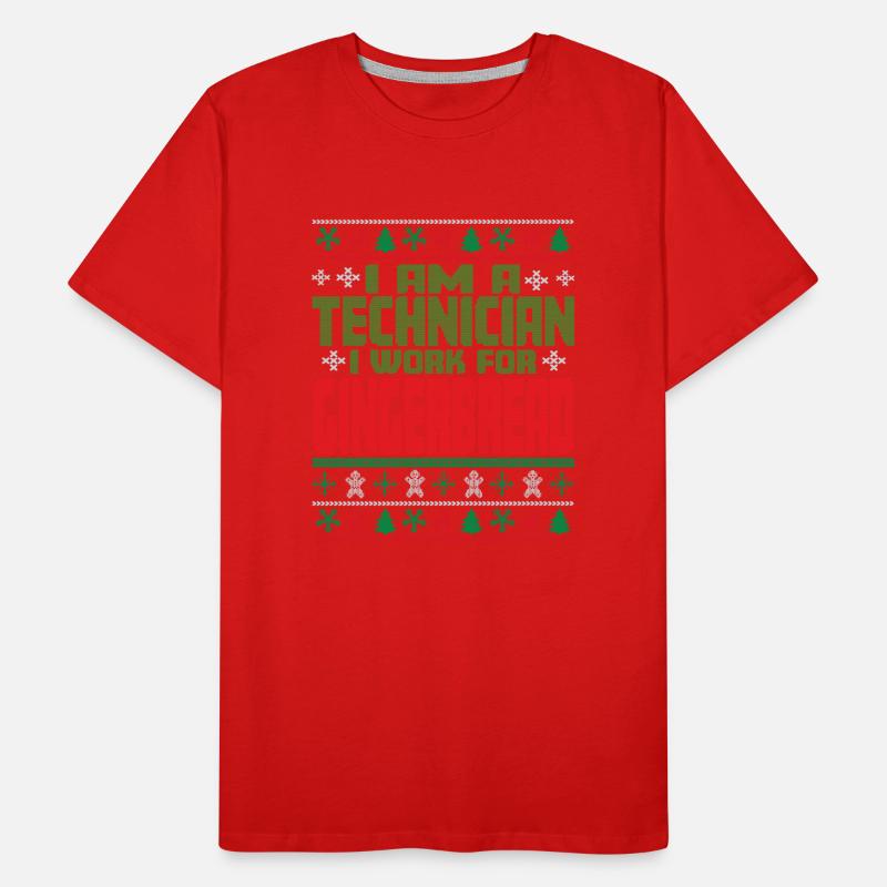 Technicien Dicton de Noël T-shirt bio Premium Homme