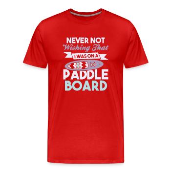 SUP Paddle Board Paddleboarding - Männer Premium Bio T-Shirt - Rot - Vorne - Damien (186cm)