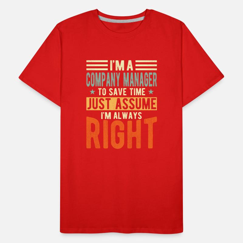 Firmenleiter Männer Premium Bio T-Shirt