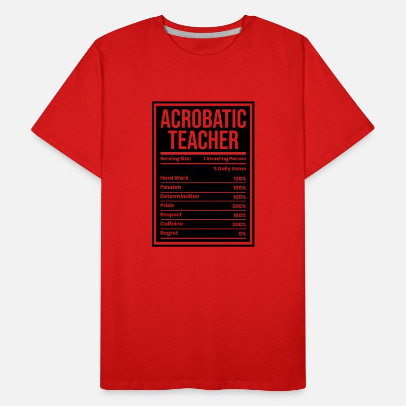 Acrobatics Teacher Serving Size Acrobat Gymnastics Männer Premium Bio T-Shirt