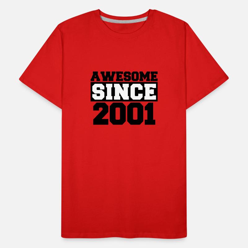 Awesome since 2001 Männer Premium Bio T-Shirt