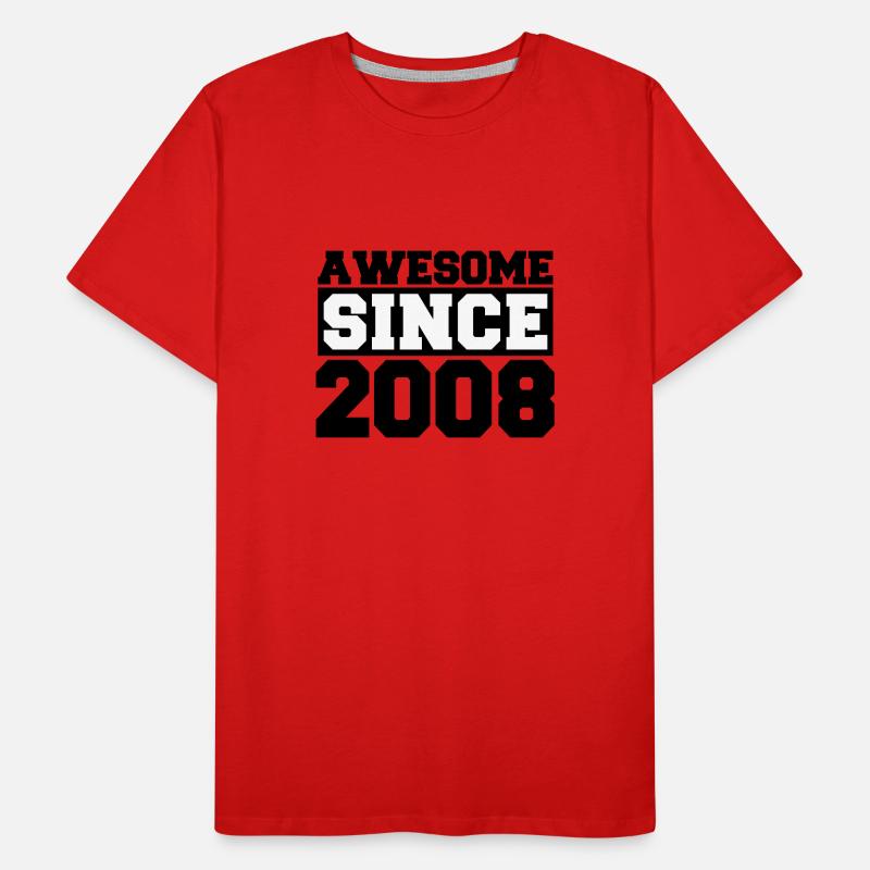 Awesome since 2008 Männer Premium Bio T-Shirt