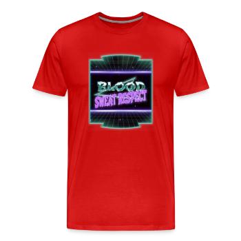 Geek Sport Birthday Present Snowboard Basketball - Men's Premium Organic T-Shirt - red - Front - Damien (186cm)