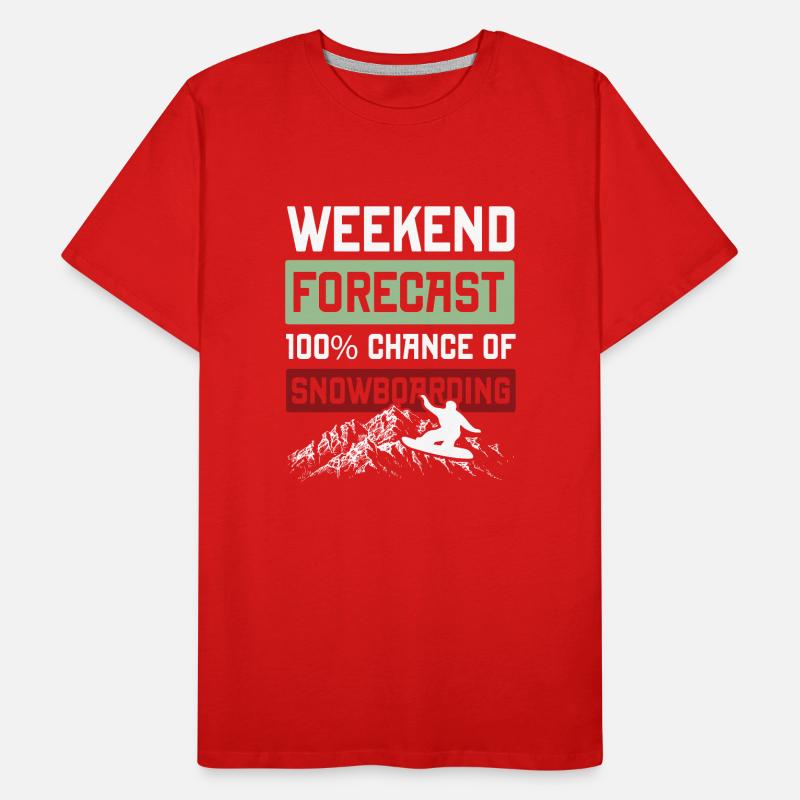 Week-end de snowboard T-shirt bio Premium Homme