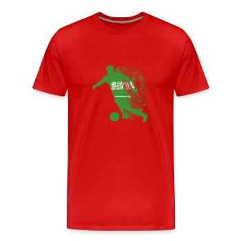 Équipe nationale Arabie saoudite Football Worldmost - T-shirt bio Premium Homme - rouge - Devant - Damien (186cm)