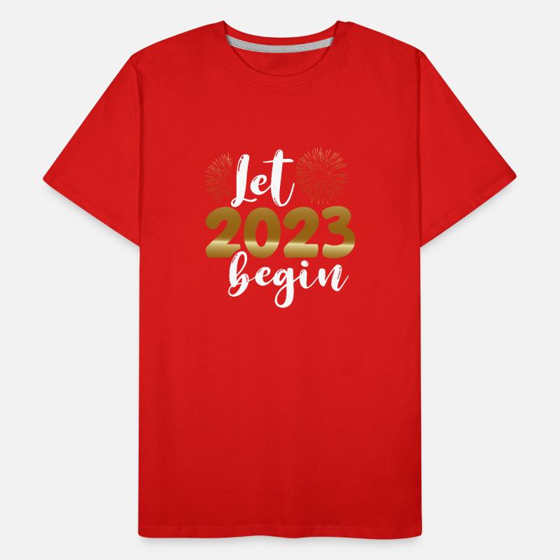 Let 2023 begin Men's Premium Organic T-Shirt