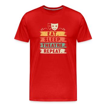 Actrice Drame Broadway Musical Theater - T-shirt bio Premium Homme - rouge - Devant - Damien (186cm)
