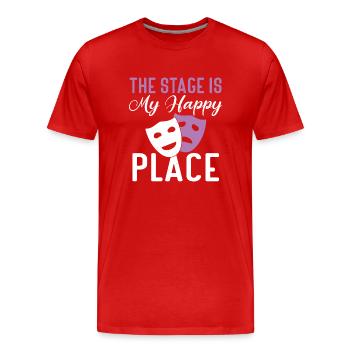 Actrice Drame Broadway Musical Theater - T-shirt bio Premium Homme - rouge - Devant - Damien (186cm)