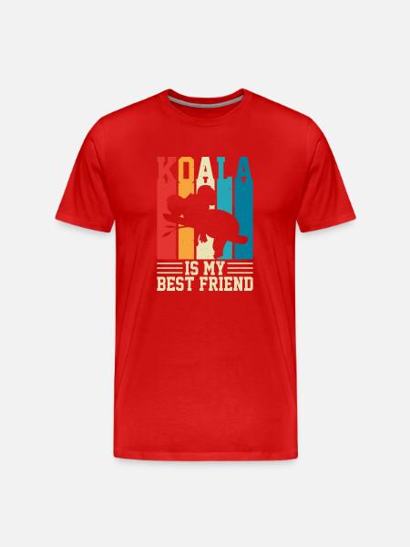 KOALAS BESTER FREUND - Männer Premium Bio T-Shirt - Rot
