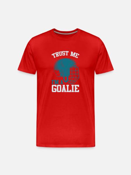 Ice Hockey Slogan - Men's Premium Organic T-Shirt - red