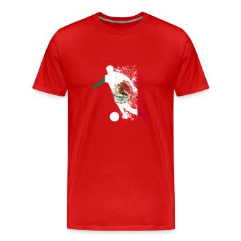 Mexico National Team World Cup - Men's Premium Organic T-Shirt - red - Front - Damien (186cm)