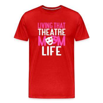 Actrice Drame Broadway Musical Theater - T-shirt bio Premium Homme - rouge - Devant - Damien (186cm)