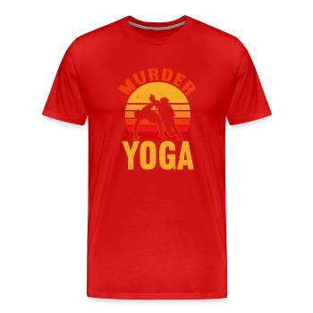Lutte Lutte Lutteur Lutteur Cadeau de lutteur - T-shirt bio Premium Homme - rouge - Devant - Damien (186cm)