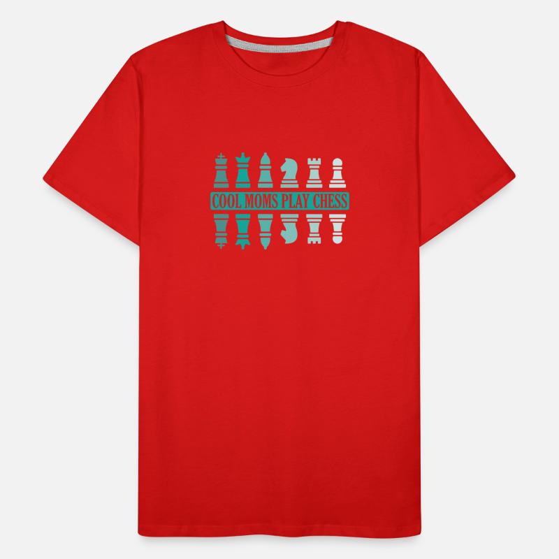 Cool Moms joue à Chess Brain teaser T-shirt bio Premium Homme