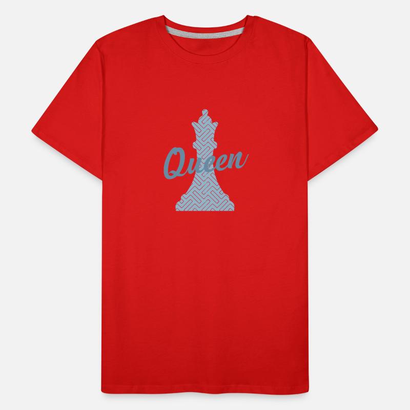 Queen Queen Chess Intelligence Brain Teaser Game Men's Premium Organic T-Shirt