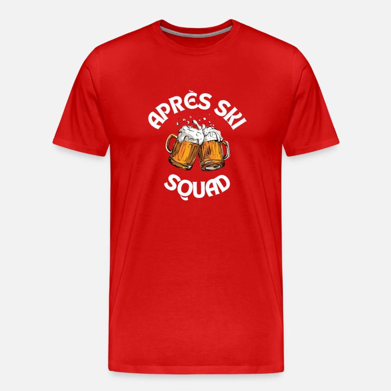 Aprés Ski - Männer Premium Bio T-Shirt - Rot