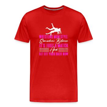 Lutte Lutte Cadeau de lutteur lutteur - T-shirt bio Premium Homme - rouge - Devant - Damien (186cm)