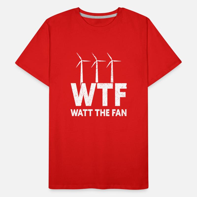 Technicien d’éolienne énergie éolienne de parc éolien T-shirt bio Premium Homme