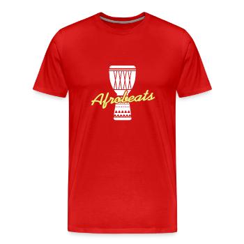 Genre soul de batterie afrobeat - T-shirt bio Premium Homme - rouge - Devant - Damien (186cm)