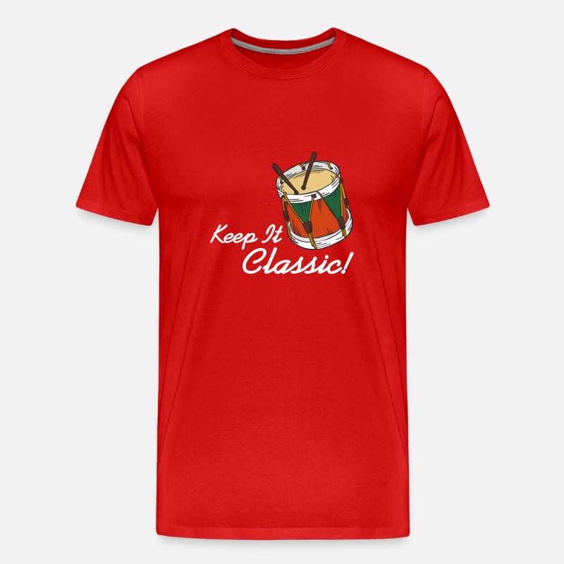 Afrobeat - Keep it classic - Männer Premium Bio T-Shirt - Rot