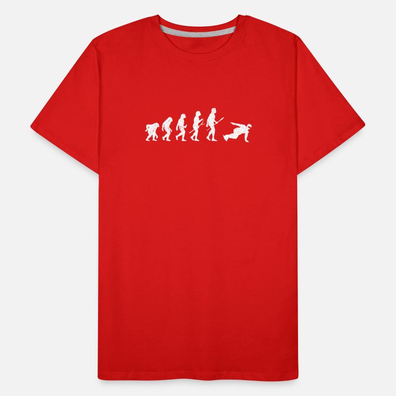 Snowboard Evolution des Menschen Lustig Snowboarde Männer Premium Bio T-Shirt