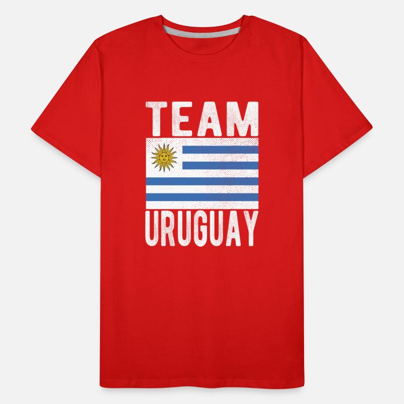 Drapeau de l’Uruguay T-shirt bio Premium Homme
