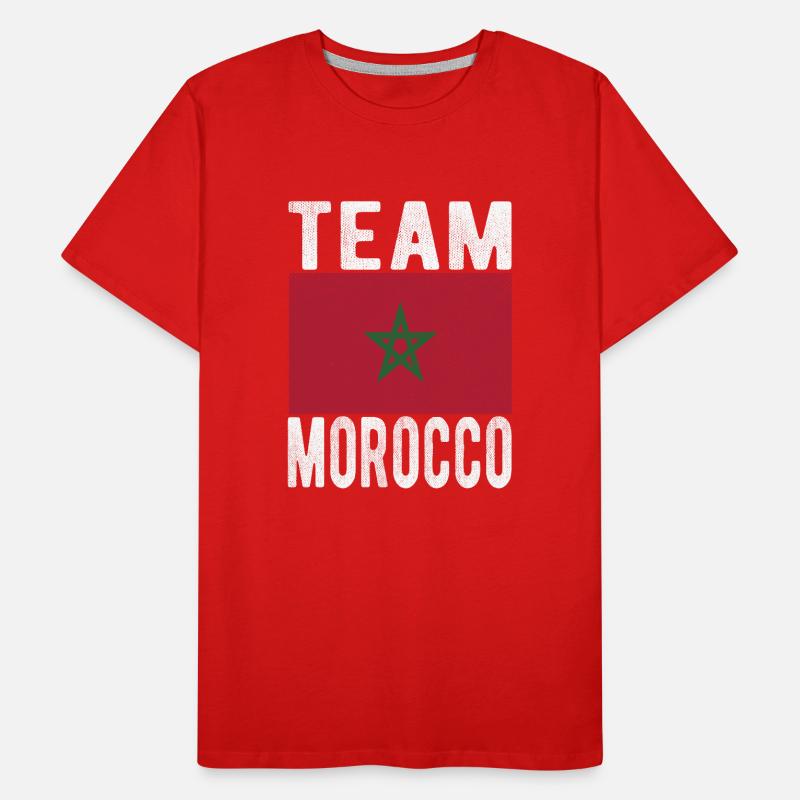 Drapeau du Maroc T-shirt bio Premium Homme