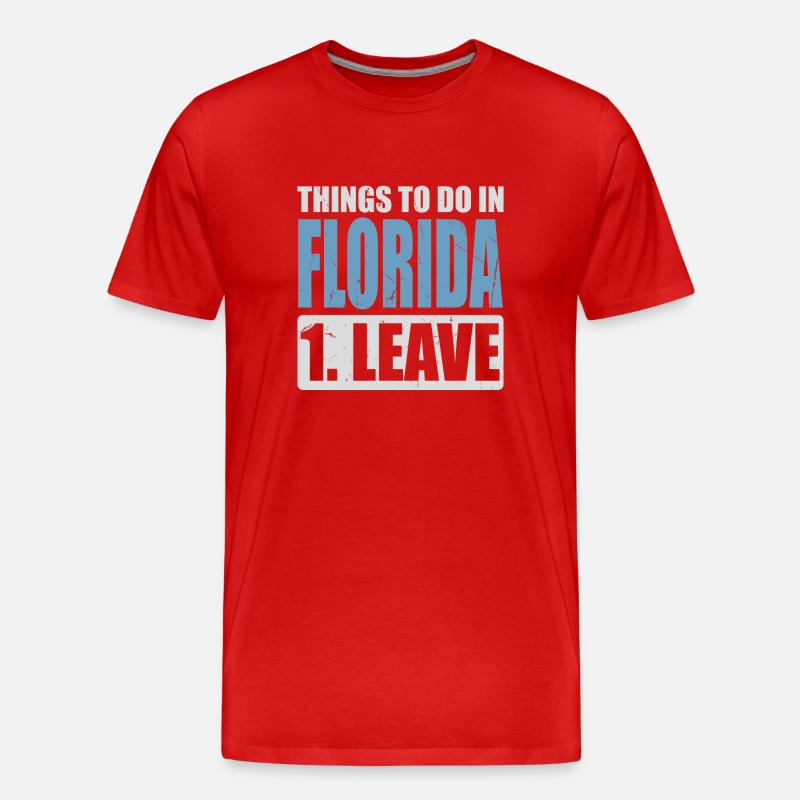 Florida Meme - Männer Premium Bio T-Shirt - Rot