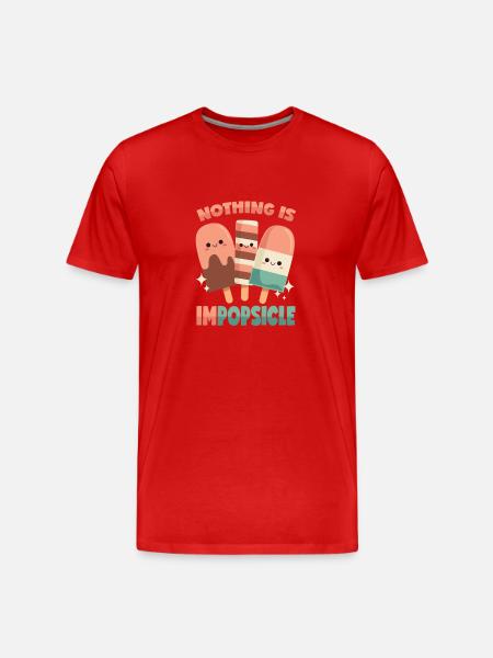 Popsicles: Nothing is impossible! - Men's Premium Organic T-Shirt - red