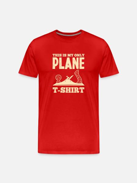 Hobel Schreiner pun - Men's Premium Organic T-Shirt - red