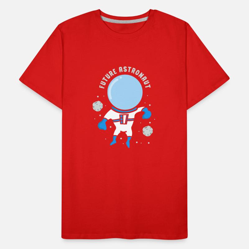 Fusée spatiale d’astronomie des futurs astronautes T-shirt bio Premium Homme