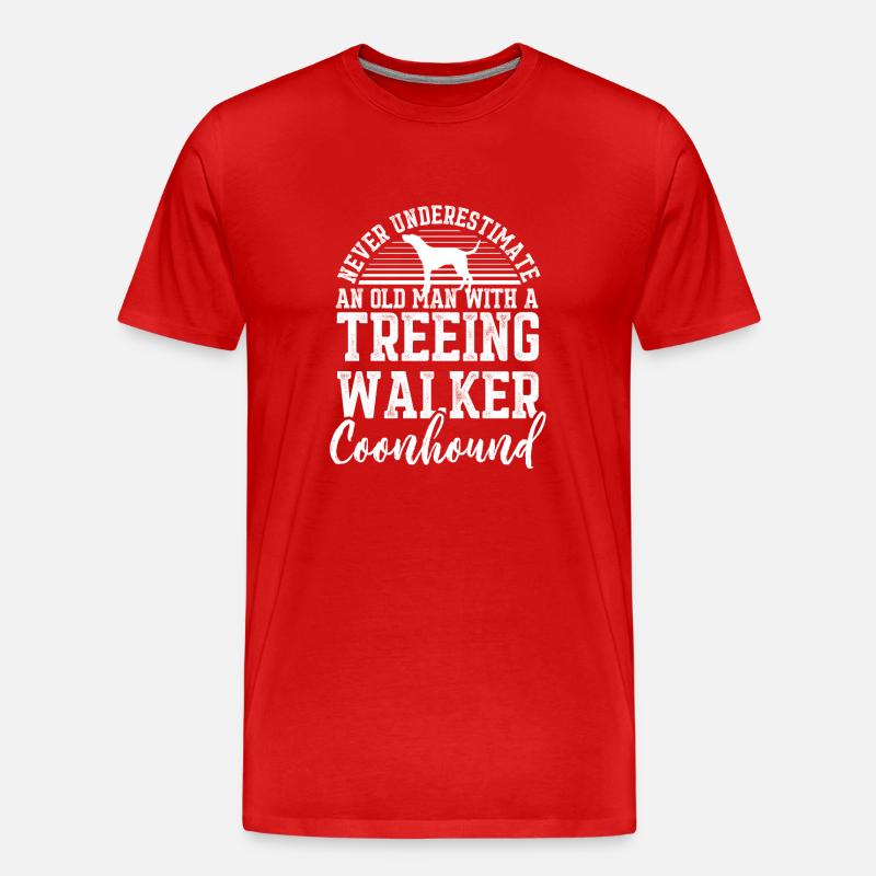 Treeing Walker Coonhound - Männer Premium Bio T-Shirt - Rot