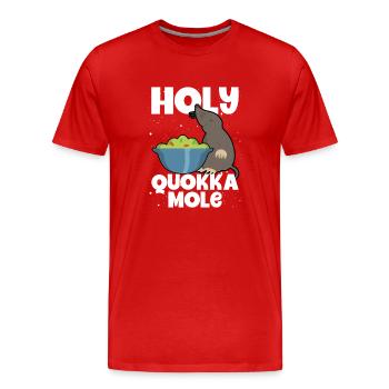 Sacred Quokka Mole - Men's Premium Organic T-Shirt - red - Front - Damien (186cm)