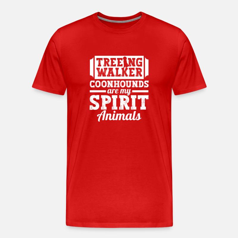 Treeing Walker Coonhound - Männer Premium Bio T-Shirt - Rot