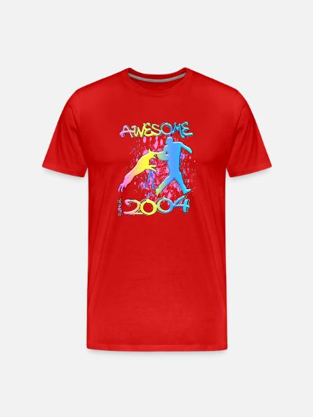 Awesome since 2004. Agility, Hundetraining - Men's Premium Organic T-Shirt - red