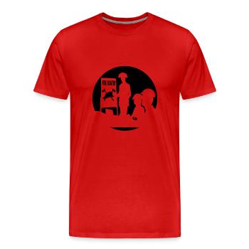 Feuerwehrmann - Männer Premium Bio T-Shirt - Rot - Vorne - Damien (186cm)