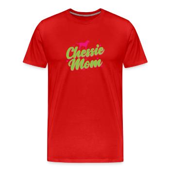 Chessie Mom Dog Chesapeake Bay Retriever - Men's Premium Organic T-Shirt - red - Front - Damien (186cm)