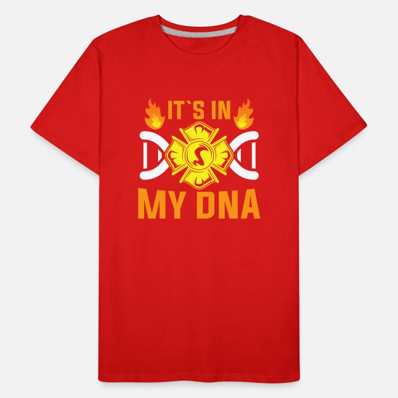 C’est dans mon ADN - Firefighting Team T-shirt bio Premium Homme