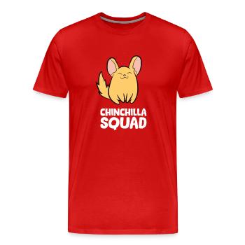 Chinchilla - Chinchilla Squad - Männer Premium Bio T-Shirt - Rot - Vorne - Damien (186cm)