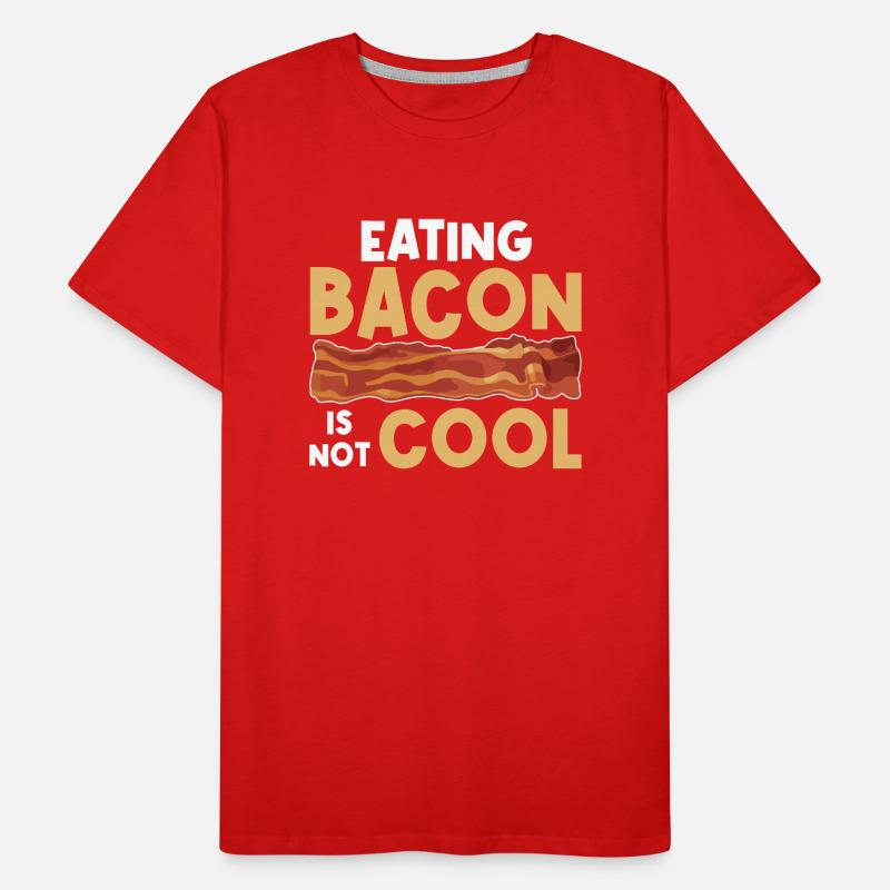 Manger du bacon n’est pas cool – végétalien T-shirt bio Premium Homme