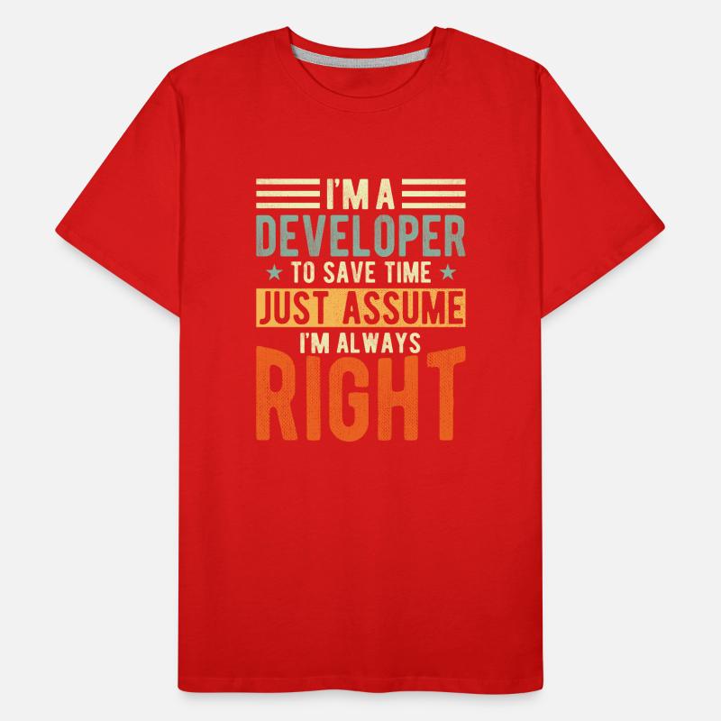 Developer Men's Premium Organic T-Shirt