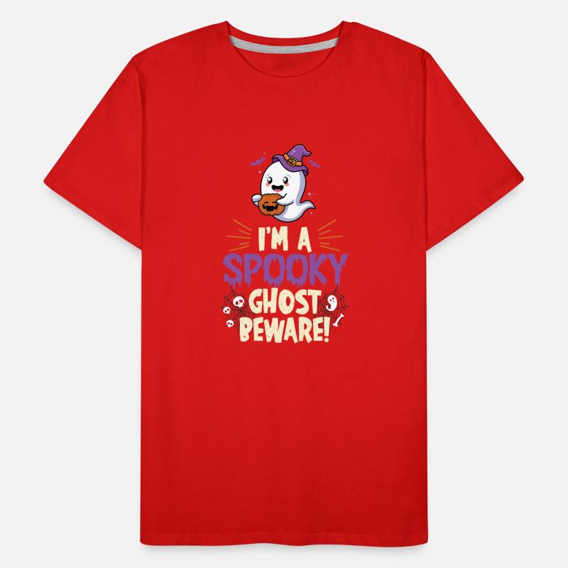 I m A Spooky Ghost Beware Men's Premium Organic T-Shirt
