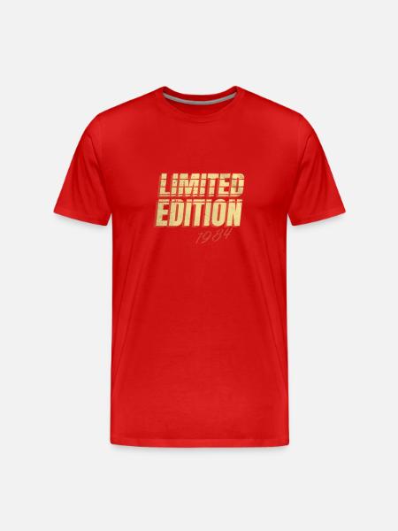 Edition Limitée Millésime 1984 - T-shirt bio Premium Homme - rouge
